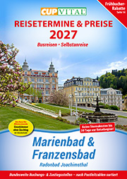 Titelblatt vom Preisbeileger Marienbad