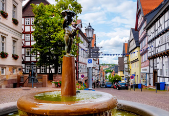 Brunnen im Stadtzentrum von Bad Wildungen
